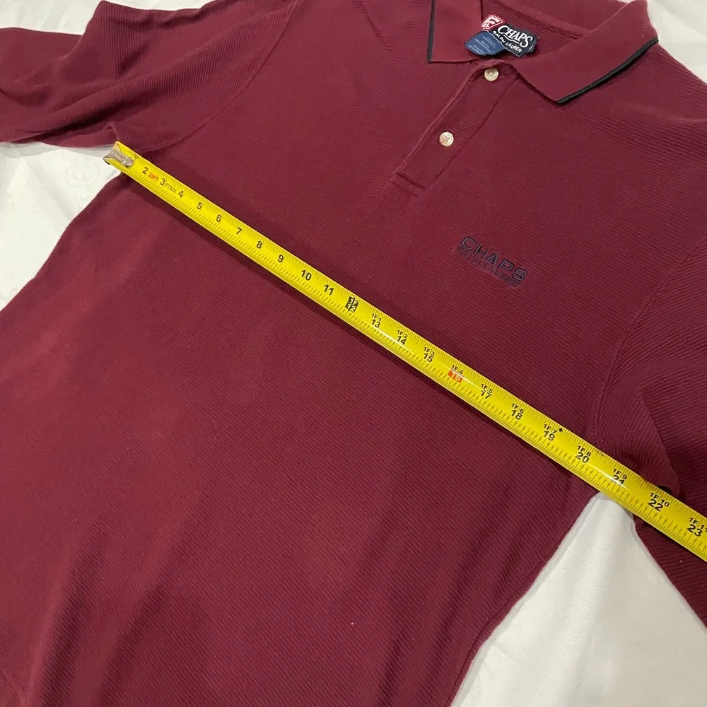 Ralph Lauren Men's Burgundy Polo Shirt long sleeve perfect condition